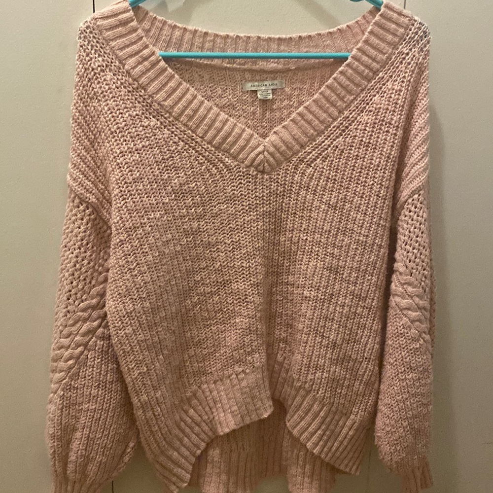 American Eagle Blush Pink Sweater